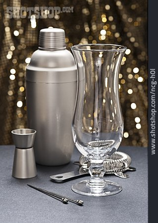 
                Cocktailglas, Longdrinkglas, Cocktail-shaker                   