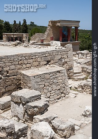 
                Archäologie, Tempel, Kreta, Palast Von Knossos                   
