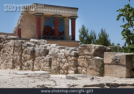 
                Archäologie, Tempel, Palast Von Knossos                   