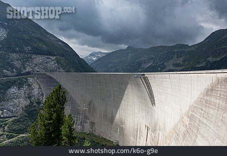 
                Wasserkraftwerk, Staudamm, Speicher Kölnbrein                   