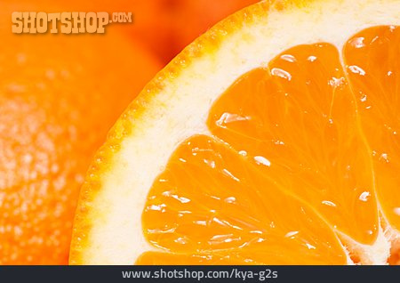 
                Orange, Orangenhälfte                   