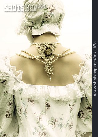 
                Frau, Kleidung & Accessoires, Nostalgie, Halskette, Regency                   