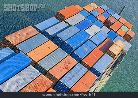 
                Frachtschiff, Container, Containerschiff                   