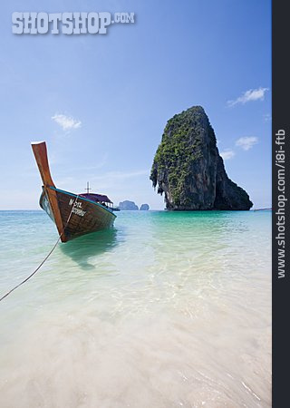 
                Thailand, Longtailboot, Phra Nang Beach                   