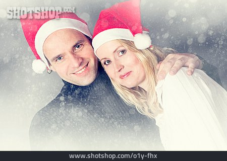 
                Paar, Zusammen, Weihnachtlich                   