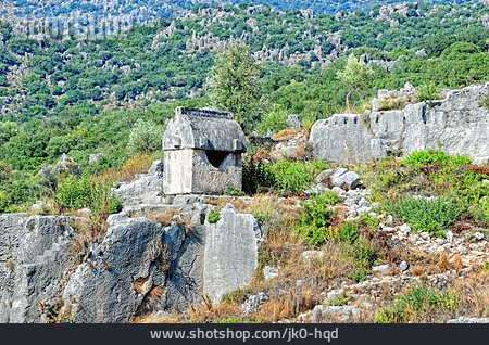 
                Friedhof, Türkei, Felsengräber                   