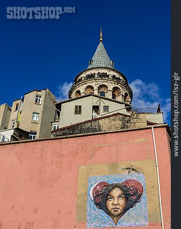 
                Graffiti, Istanbul, Galataturm                   