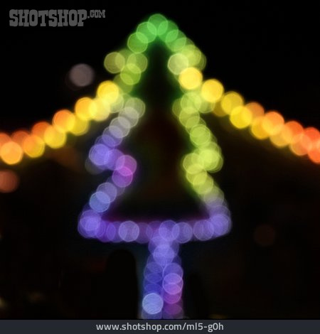 
                Lichterkette, Weihnachtsbaum, Adventszeit                   