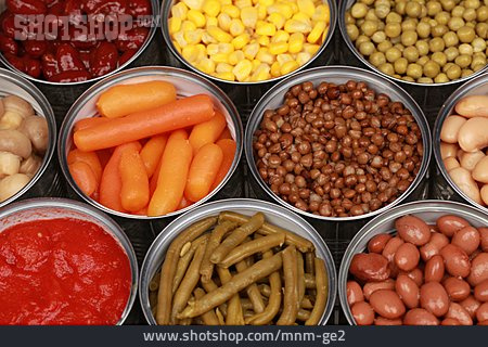 
                Gemüse, Nahrungsmittel, Zutaten, Konservendose                   