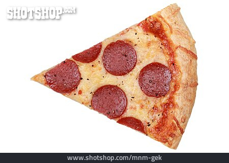 
                Pizzastück, Salamipizza                   