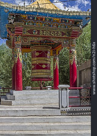 
                Tempel, Buddhismus, Gebetsmühle                   