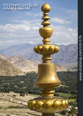 
                Buddhismus, Ladakh, Tempeldach                   