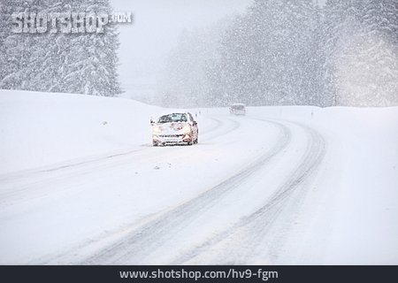
                Winter, Schneechaos, Straßenverhältnisse                   