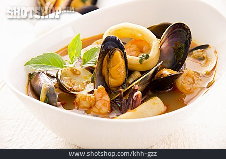 
                Meeresfrüchte, Muschelsuppe                   