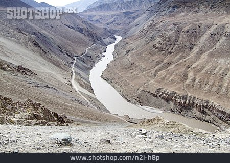 
                Fluss, Indien, Kaschmir                   
