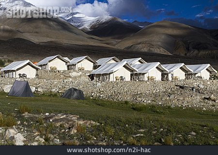 
                Zeltlager, Ladakh, Pangong Tso                   