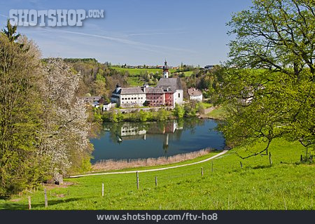 
                Kloster Höglwörth, Höglwörth, Rupertiwinkel, Höglwörther See                   