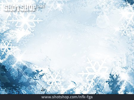 
                Hintergrund, Eiskristall, Schneeflocke                   