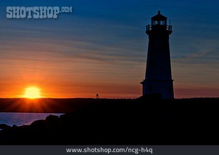 
                Leuchtturm, Abendstimmung, Louisbourg                   