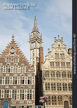 
                Fassade, Turm, Gent, Altes Postamt                   