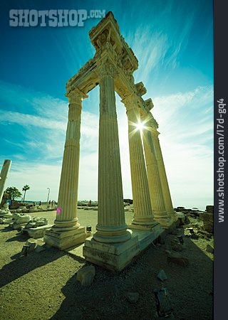 
                Antike, Ruinen, Side, Apollon-tempel                   