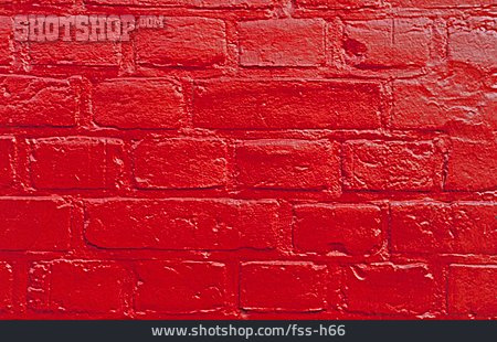 
                Rot, Backsteinmauer                   