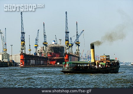 
                Harbor, Dry Dock, Shipyard, Hamburger Hafen                   