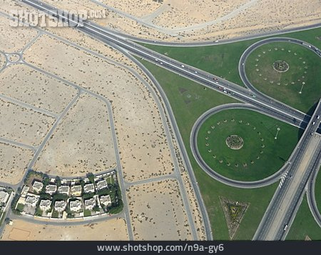 
                Autobahn, Grafisch, Dubai, Autobahnkreuz                   