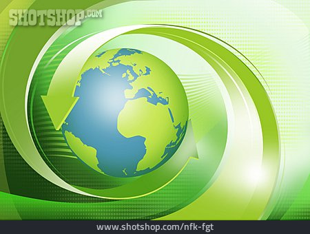 
                Umweltschutz, Umwelt, Weltkugel, Recycling, Globalisierung                   