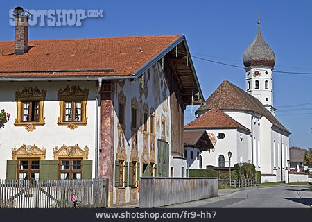 
                Fassadenmalerei, Lüftlmalerei, Unterammergau                   