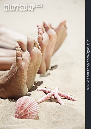 
                Strand, Entspannung, Fuß, Relaxen, Sonnenbaden, Sommerferien, Sandig                   