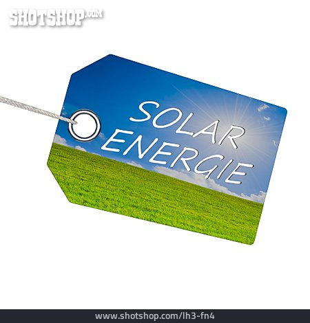 
                Solarenergie, Etikett                   
