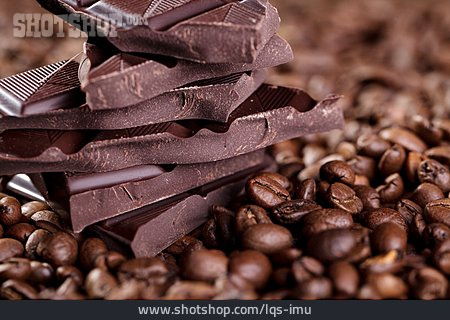 
                Kaffeebohne, Schokoladenstück, Kaffeeschokolade                   