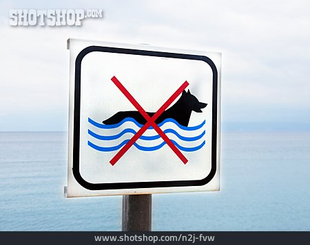 
                Do Not Enter Sign, Swimming Prohibited                   
