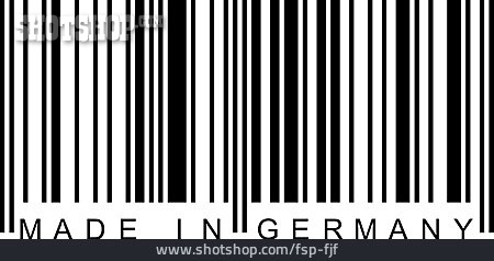 
                Strichcode, Barcode, Made In Germany                   