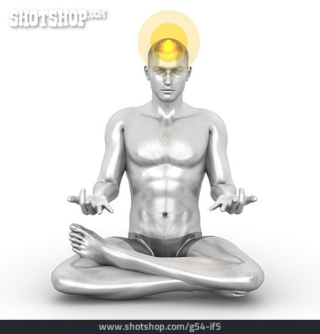
                Meditation, Erleuchtung, Chakra, Kronenchakra                   
