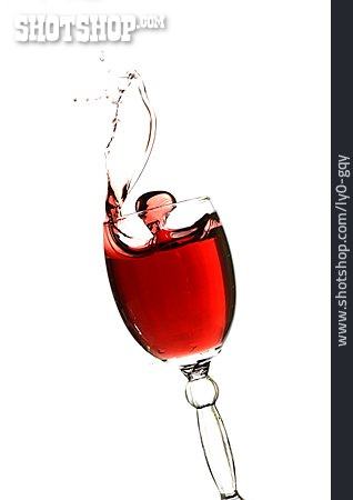 
                Rotwein, Splash, Rotweinglas                   