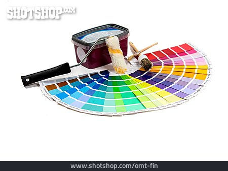 
                Farbpalette, Renovieren, Wandfarbe, Farbauswahl                   