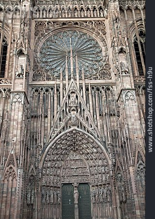 
                Gotik, Kathedrale, Straßburger Münster                   