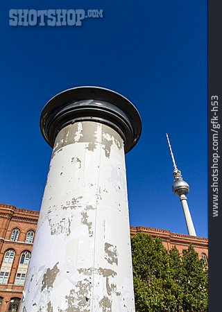 
                Berlin, Fernsehturm, Litfaßsäule                   