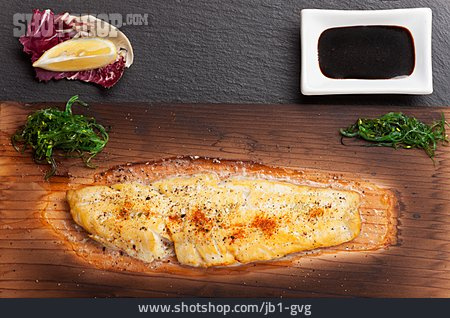 
                Fischfilet, Seezunge, Plank Grilling                   