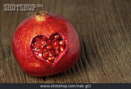 
                Herzförmig, Granatapfel                   