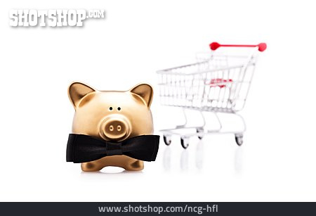 
                Einkauf & Shopping, Sparschwein, Konsument                   
