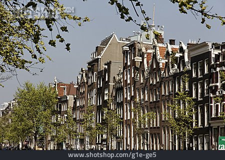 
                Amsterdam, Häuserreihe                   