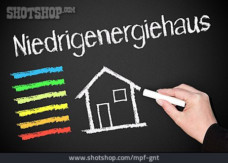 
                Niedrigenergiehaus, Energieeffizienz, Energiesparhaus                   