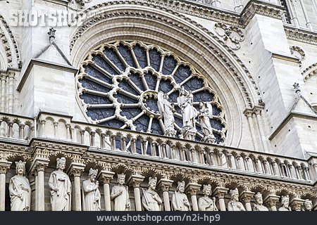 
                Kirchenfenster, Notre Dame De Paris                   