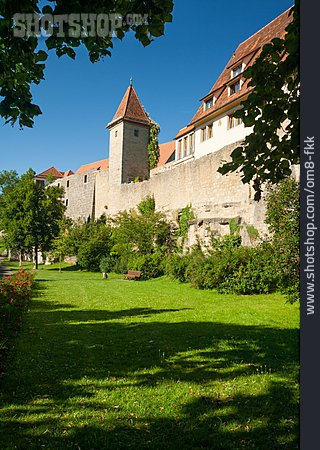 
                Stadtmauer, Rothenburg Ob Der Tauber, Wehrmauer                   