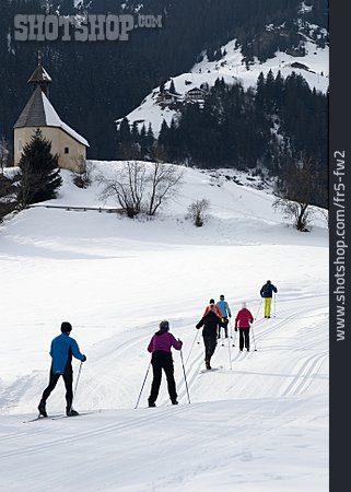 
                Wintersport, Skiurlaub, Langläufer, Skilanglauf, Wipptal                   