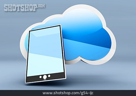 
                Datenspeicher, Smartphone, Cloud-computing                   