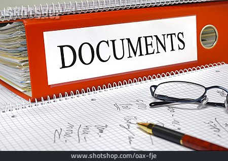 
                Verwaltung, Aktenordner, Dokumente, Unterlagen                   